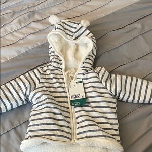 Price Drop! ⬇️ H&M Navy and White Striped Baby Hoodie